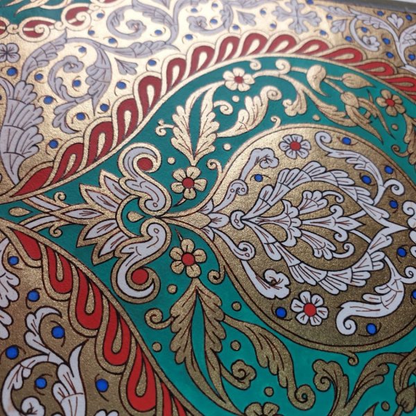 goud/groen/rood/blauw arabesk verlichting