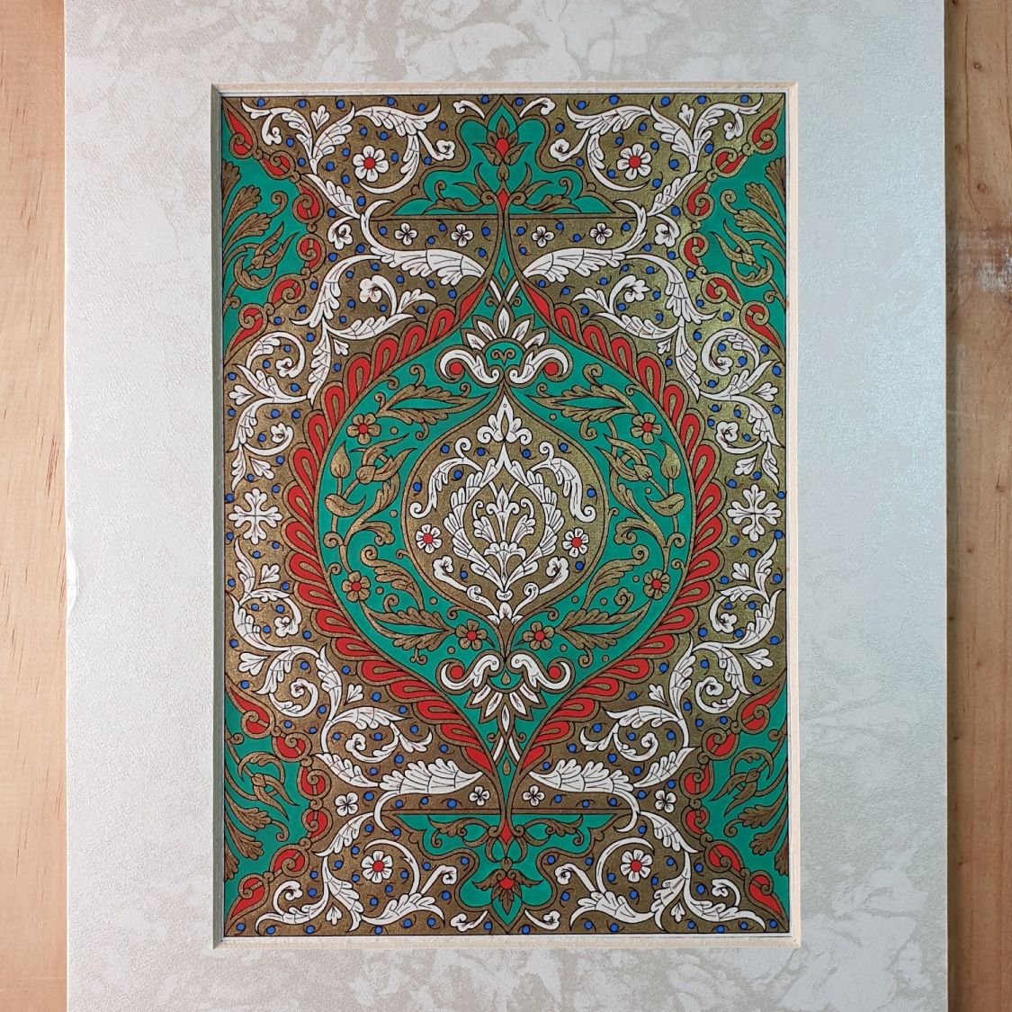 goud/groen/rood/blauw arabesk verlichting