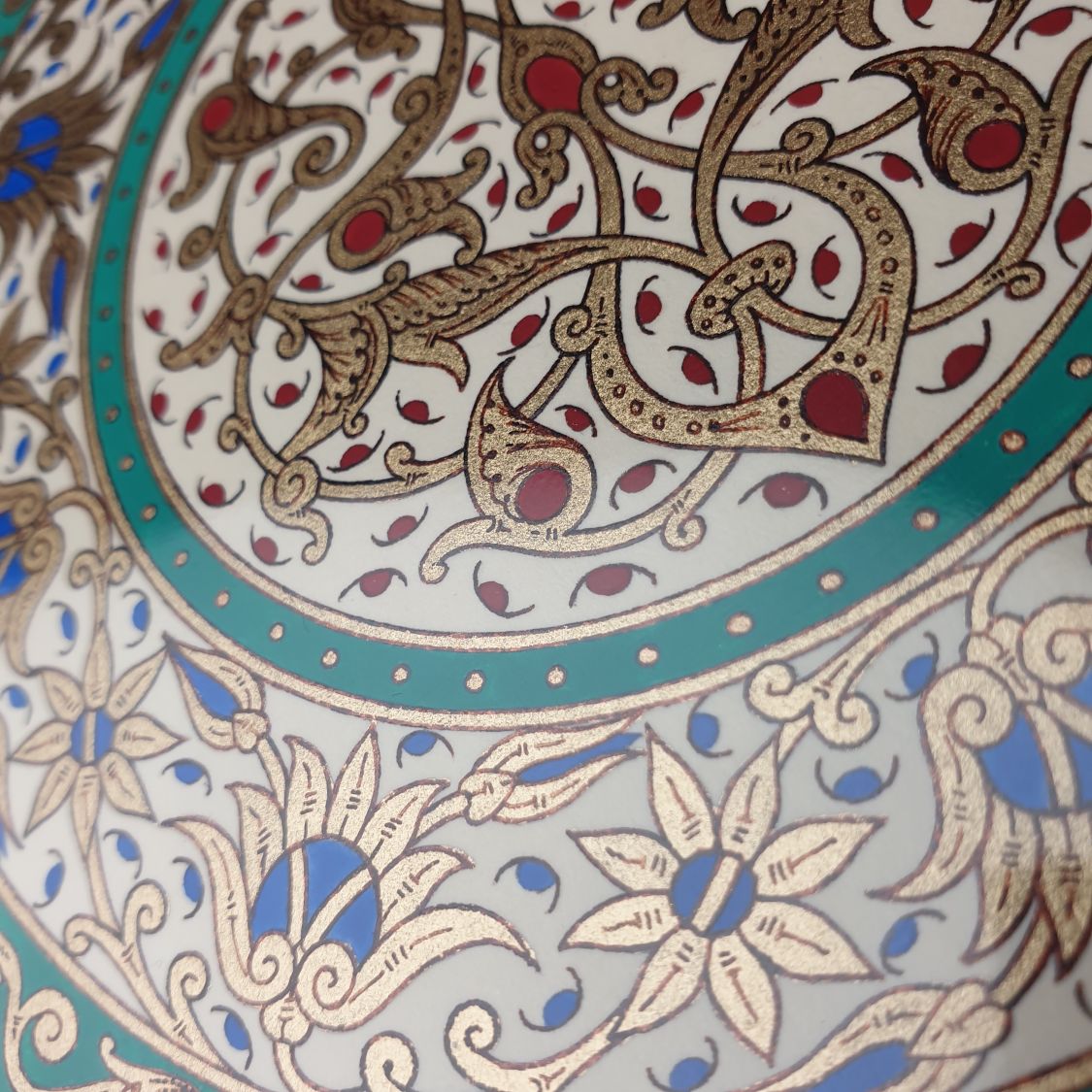 goud/groen/blauw/rood arabesk verlichting