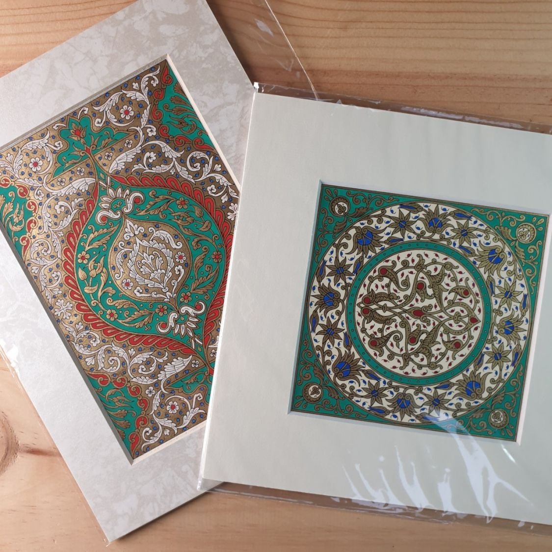 goud/groen/blauw/rood arabesk verlichting