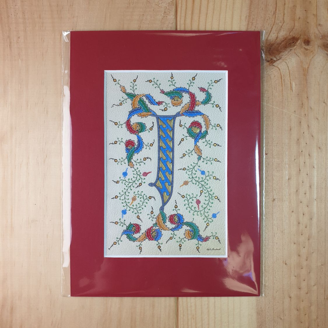 Verlichte letter J persoonlijke creatie