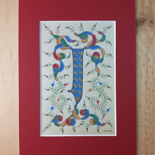 Verlichte letter J persoonlijke creatie