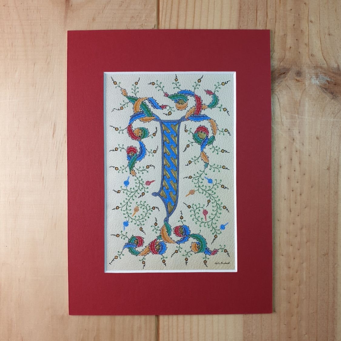 Verlichte letter J persoonlijke creatie