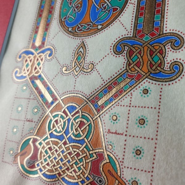 Verlichte letter V Frans-Saksische stijl