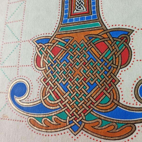 Verlichte brief I Frans-Saksische stijl