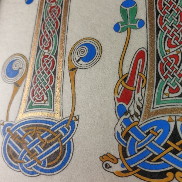 Verlichte letter N eilandstijl