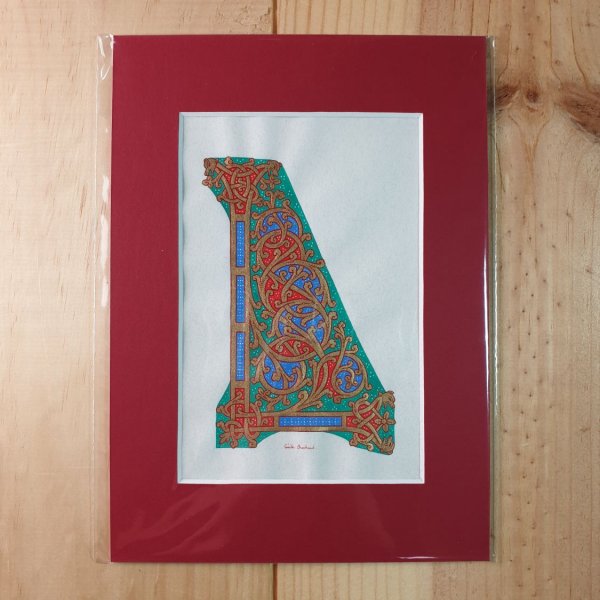 Verlichte letter L in Ottonse stijl