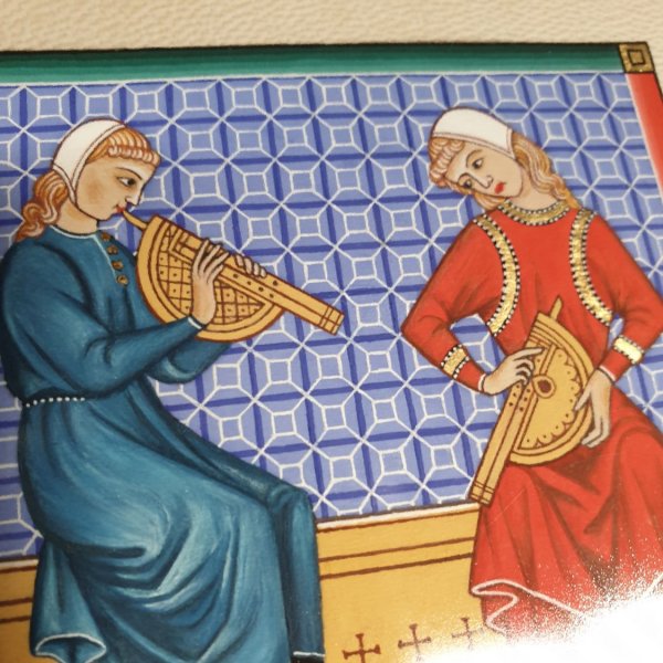 Verlichte miniatuur: Muzikanten