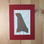 Verlichte letter L in Ottonse stijl