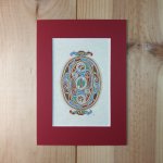 Verlichte letter O eilandstijl