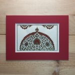 Goud/rood/blauw arabesk verlichting
